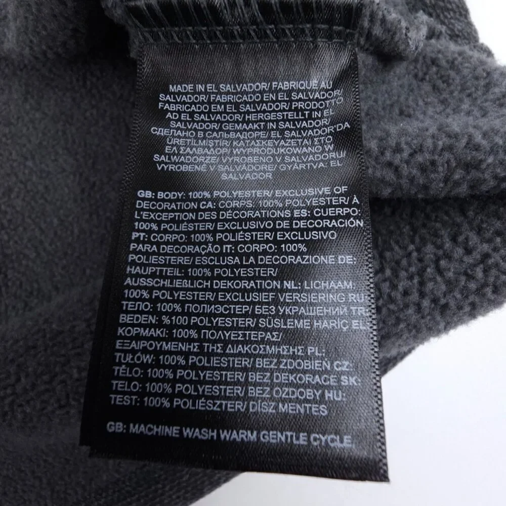 NEW North Face Textured Cap Rock 1/4 Zip‎ Fleece Jacket Gorpcore XL ASPHALT GREY